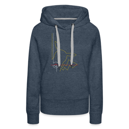 Who's That Pokemon? - Women’s Premium Hoodie - heather denim