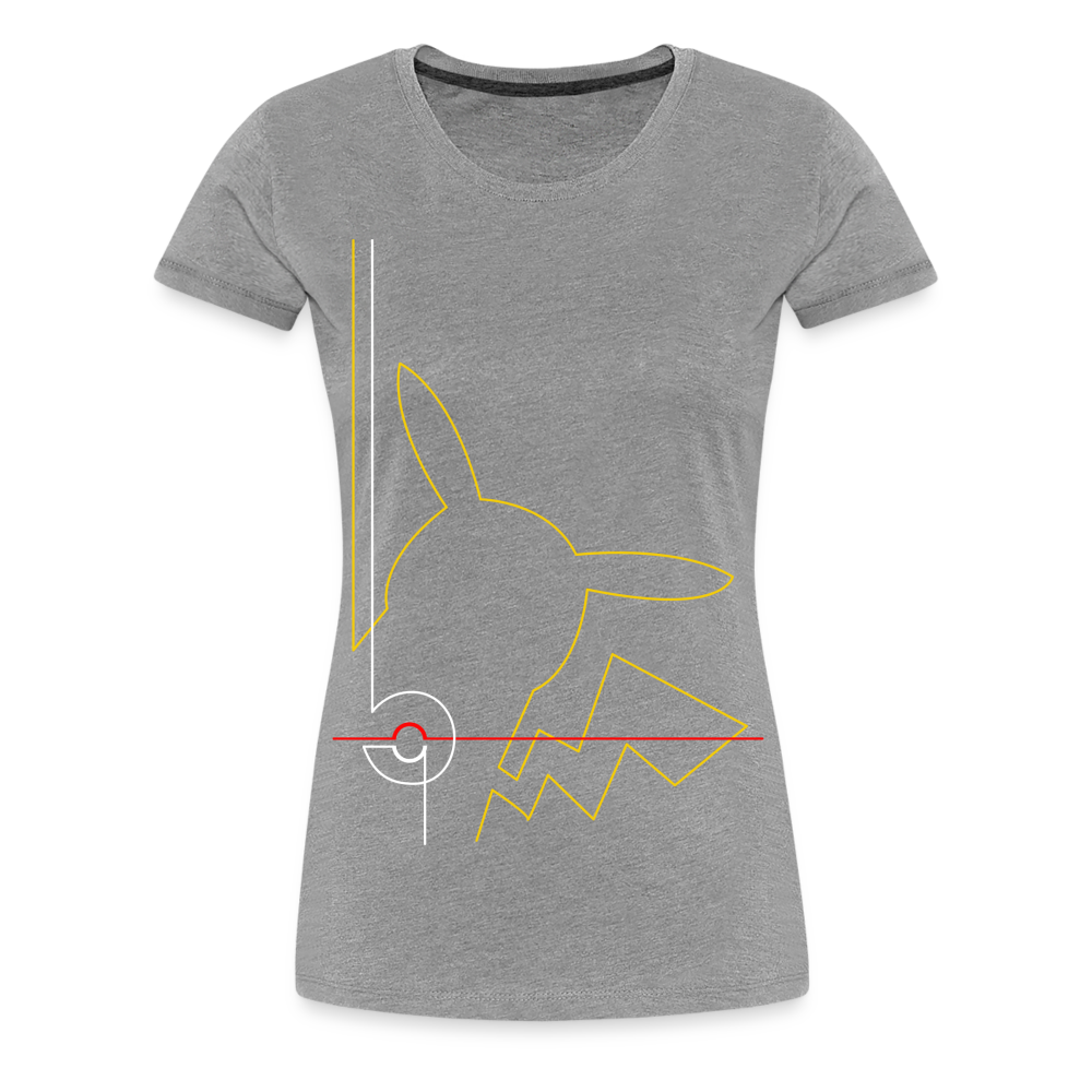 Who's That Pokemon - Women’s Premium T-Shirt - heather gray