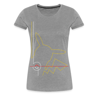 Who's That Pokemon - Women’s Premium T-Shirt - heather gray