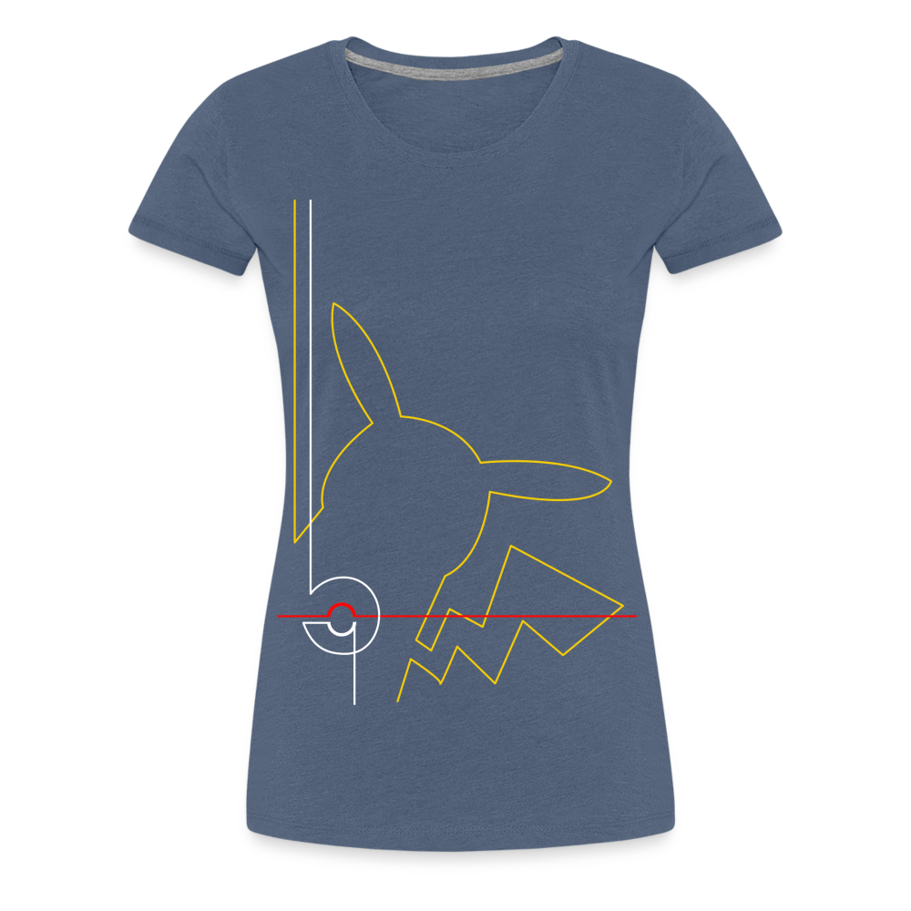 Who's That Pokemon - Women’s Premium T-Shirt - heather blue