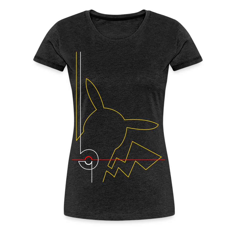 Who's That Pokemon - Women’s Premium T-Shirt - charcoal grey