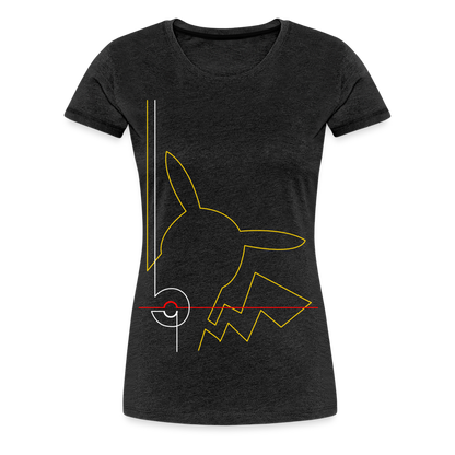 Who's That Pokemon - Women’s Premium T-Shirt - charcoal grey