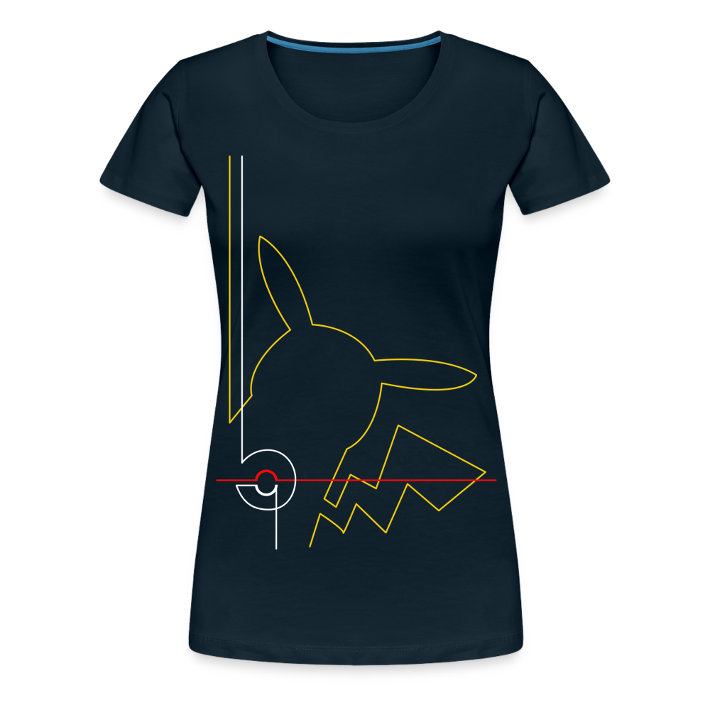 Who's That Pokemon - Women’s Premium T-Shirt - deep navy