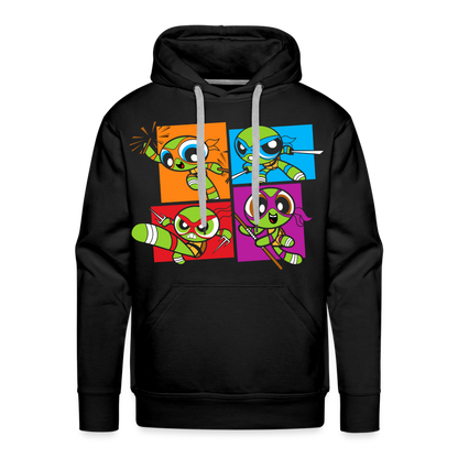 Powerpuff Turtles - Men’s Premium Hoodie - black