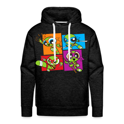 Powerpuff Turtles - Men’s Premium Hoodie - charcoal grey