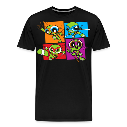 Powerpuff Turtles - Men's Premium T-Shirt - black