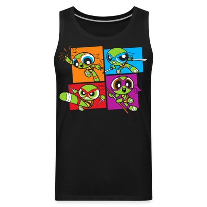 Powerpuff Turtles - Men’s Premium Tank - black