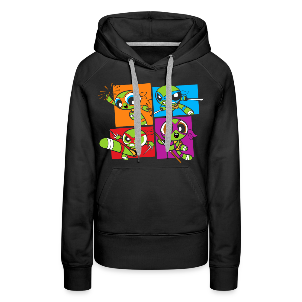 Powerpuff Turtles - Women’s Premium Hoodie - black