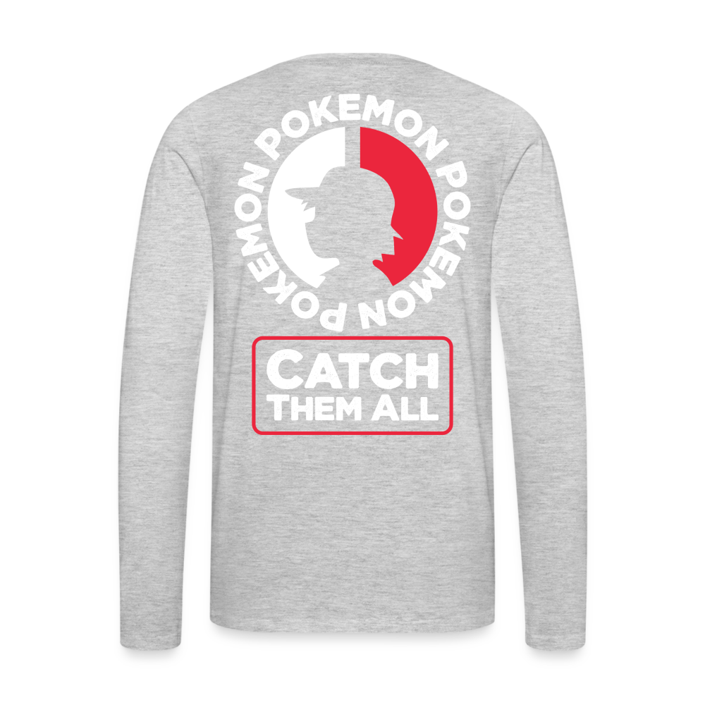 Catch Them All - Men's Premium Long Sleeve T-Shirt - heather gray