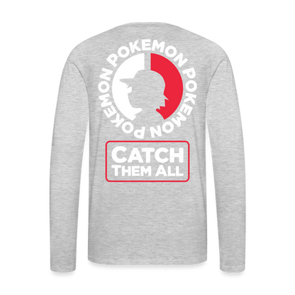 Catch Them All - Men's Premium Long Sleeve T-Shirt - heather gray