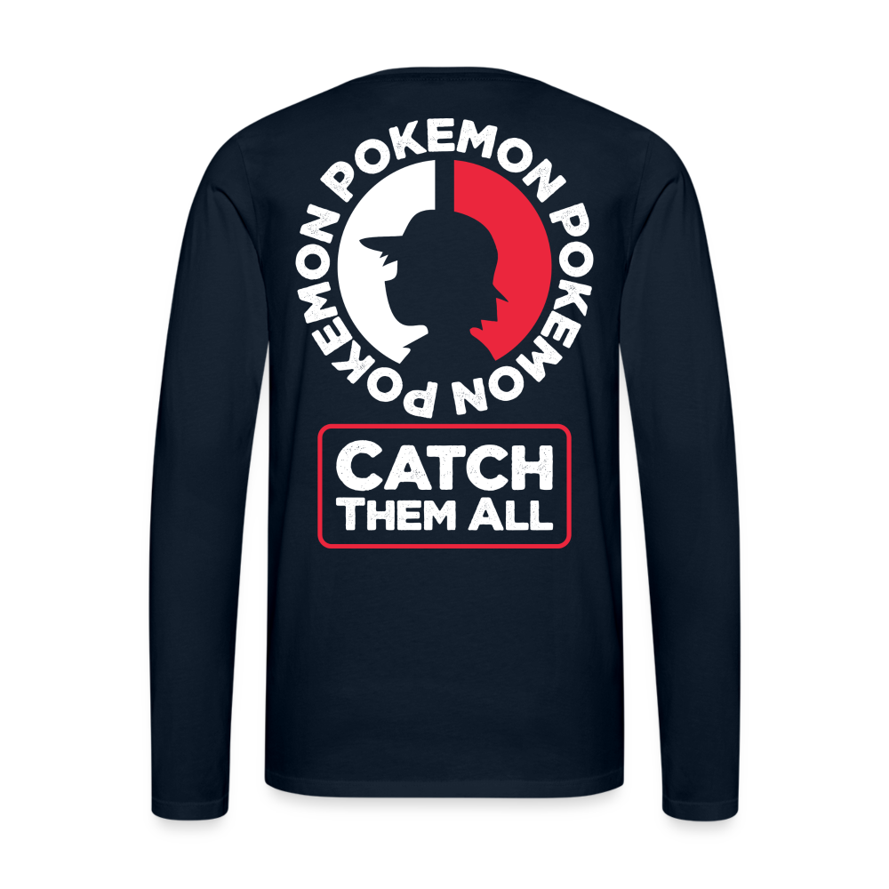 Catch Them All - Men's Premium Long Sleeve T-Shirt - deep navy