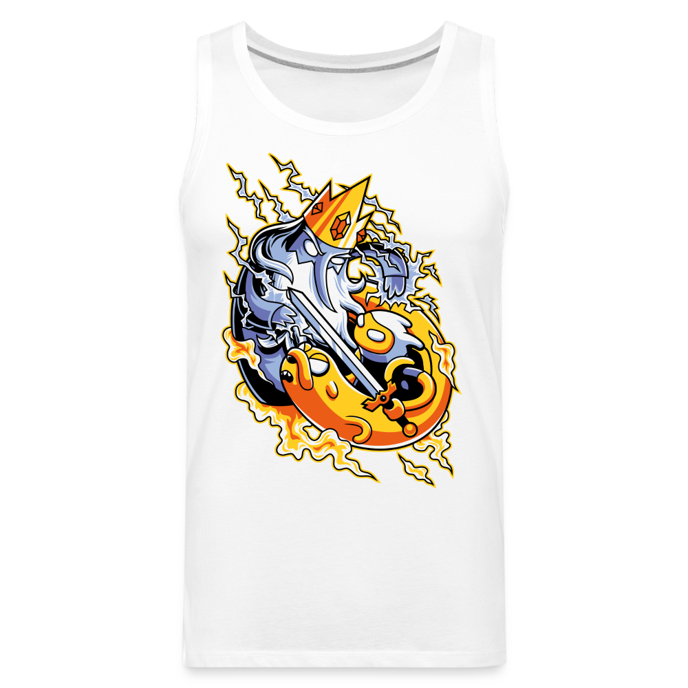 King of C-c-cool! - Men’s Premium Tank - white