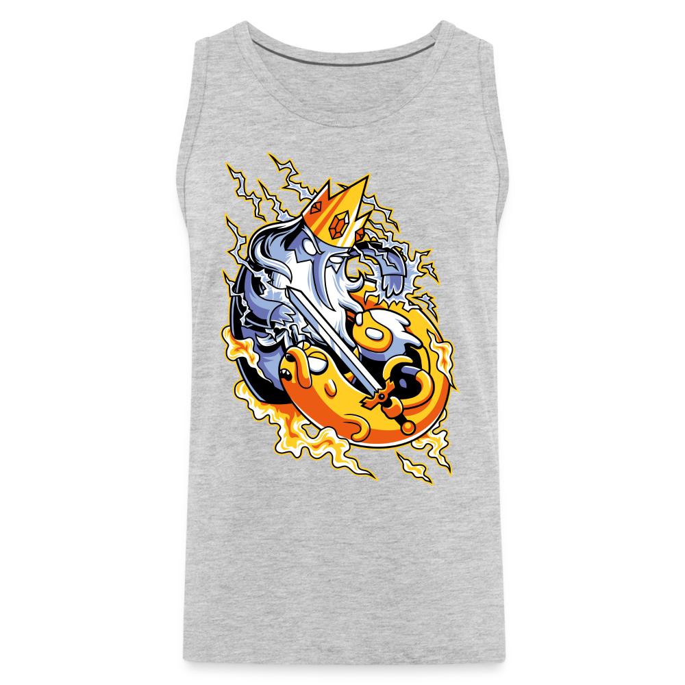 King of C-c-cool! - Men’s Premium Tank - heather gray