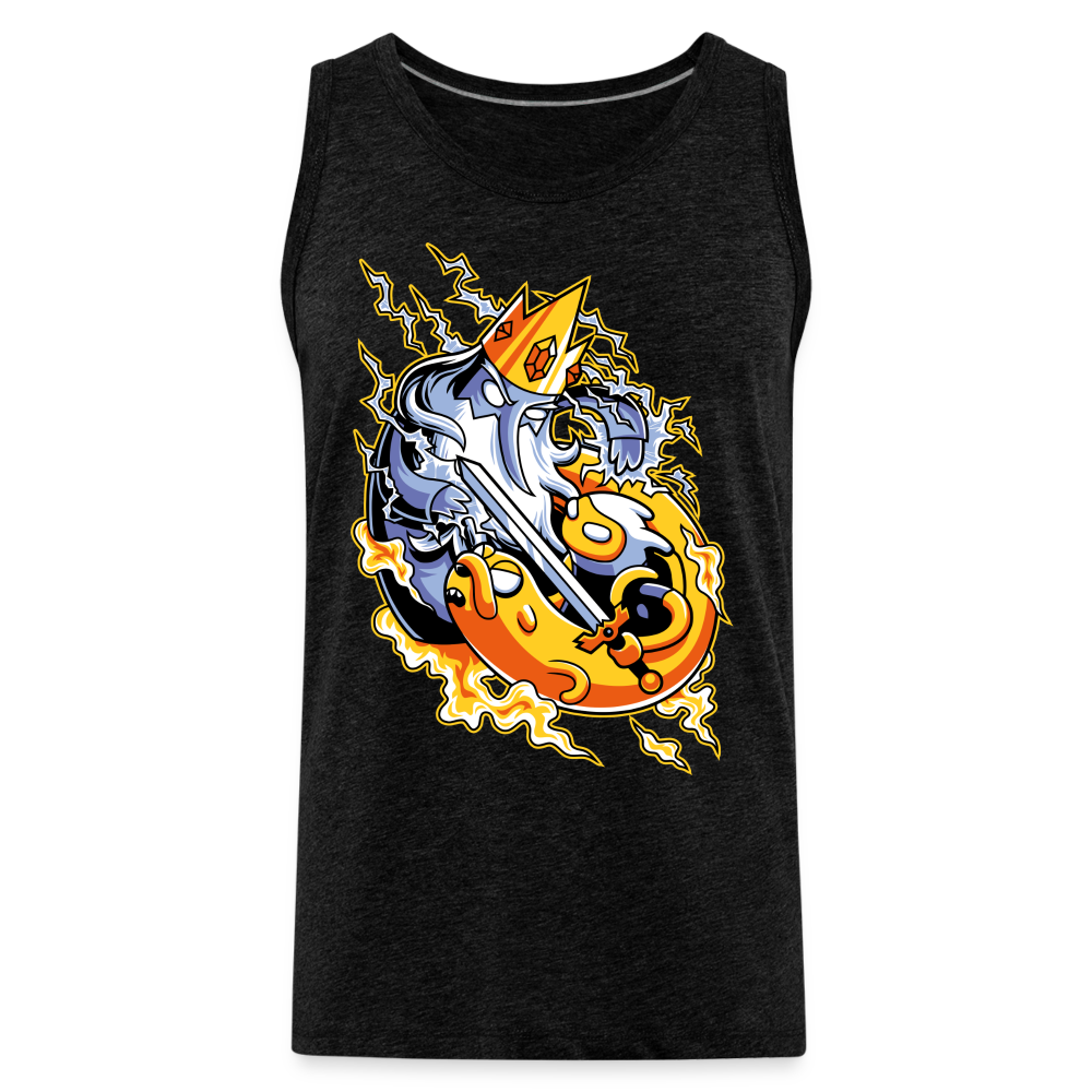 King of C-c-cool! - Men’s Premium Tank - charcoal grey