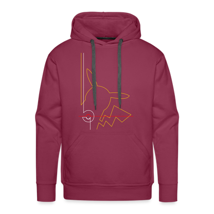 Who's That Pokemon? Men’s Premium Hoodie - burgundy