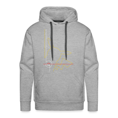 Who's That Pokemon? Men’s Premium Hoodie - heather grey