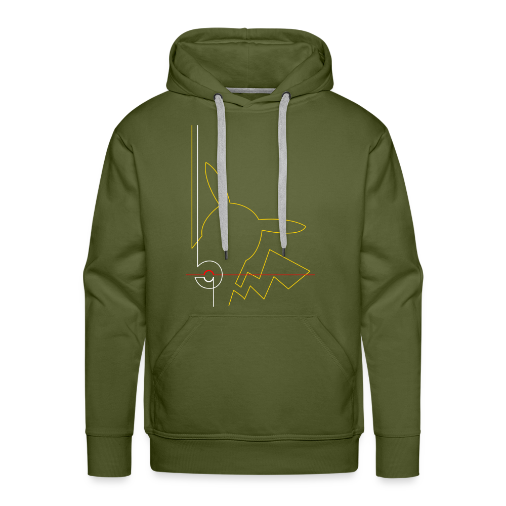 Who's That Pokemon? Men’s Premium Hoodie - olive green