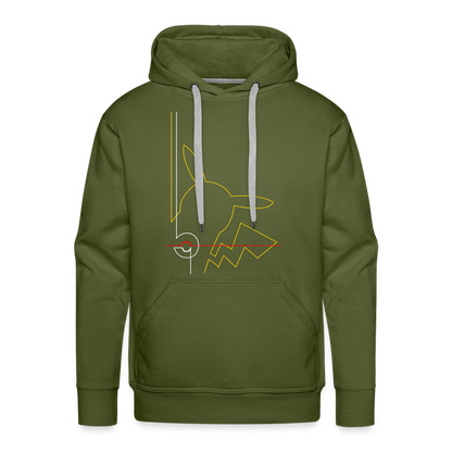 Who's That Pokemon? Men’s Premium Hoodie - olive green