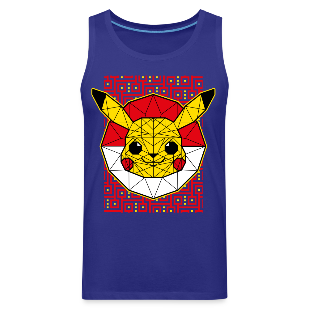 Stained Glass Pikachu - Men’s Premium Tank - royal blue