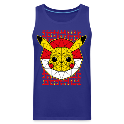 Stained Glass Pikachu - Men’s Premium Tank - royal blue