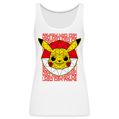 Stained Glass Pikachu - Women’s Premium Tank Top - white