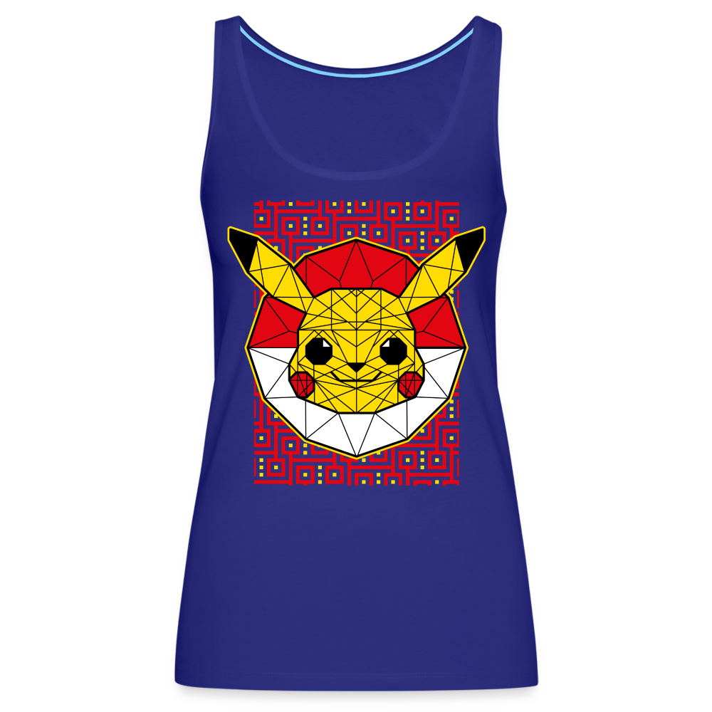 Stained Glass Pikachu - Women’s Premium Tank Top - royal blue