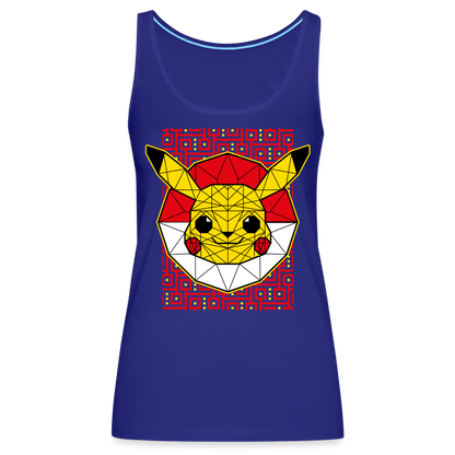 Stained Glass Pikachu - Women’s Premium Tank Top - royal blue