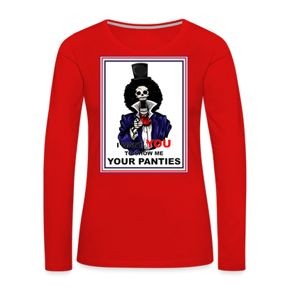 Uncle Brook - Women's Premium Long Sleeve T-Shirt - red