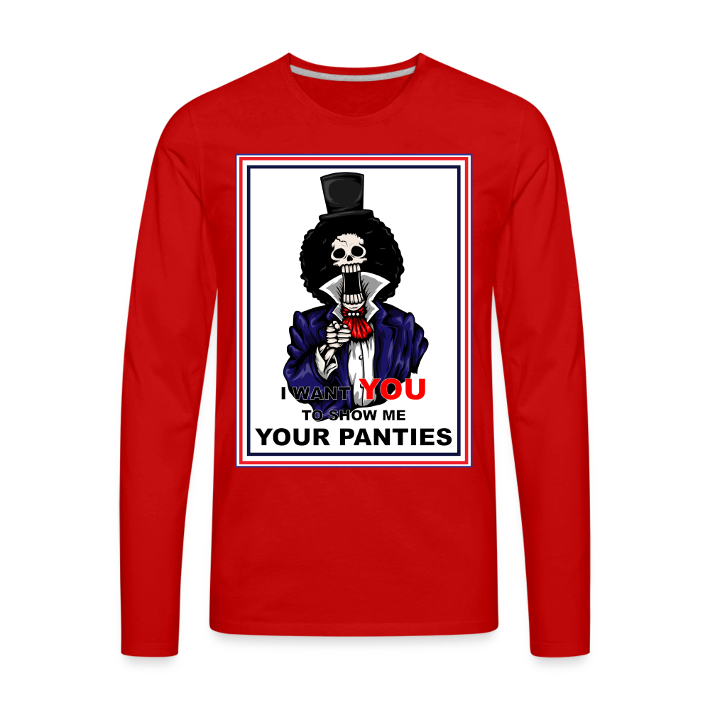 Uncle Brook - Men's Premium Long Sleeve T-Shirt - red