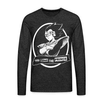 Prince of Saiyans - Men's Premium Long Sleeve T-Shirt - charcoal grey