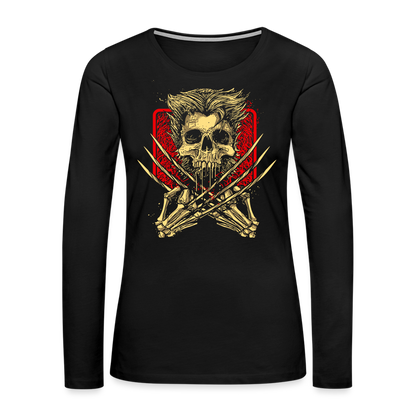 Wolverine's Bones - Women's Premium Long Sleeve T-Shirt - black