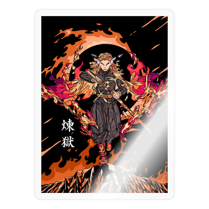 Flame Hashira - Sticker - transparent glossy