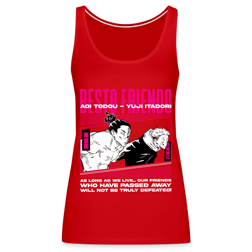 Besto Friendo - Women’s Premium Tank Top - red