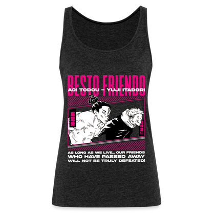 Besto Friendo - Women’s Premium Tank Top - charcoal grey