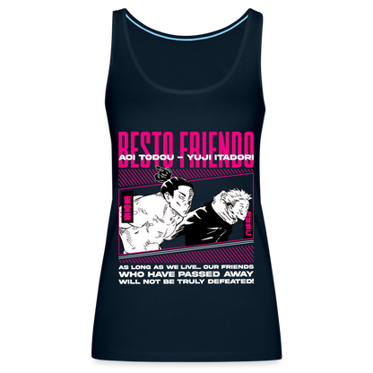 Besto Friendo - Women’s Premium Tank Top - deep navy