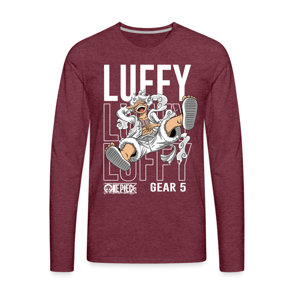 Gear 5: The Pinnacle - Men's Premium Long Sleeve T-Shirt - heather burgundy