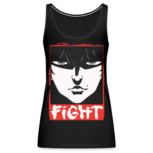 FIGHT - Women’s Premium Tank Top - black