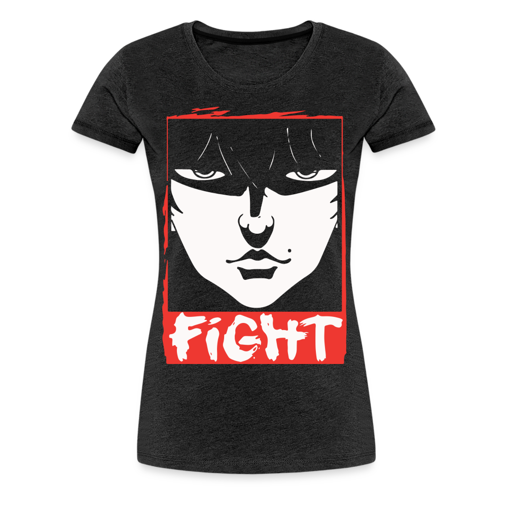 FIGHT - Women’s Premium T-Shirt - charcoal grey