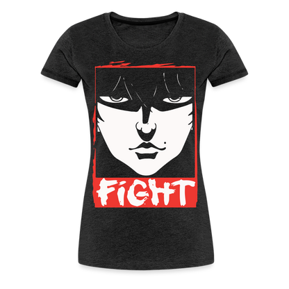 FIGHT - Women’s Premium T-Shirt - charcoal grey