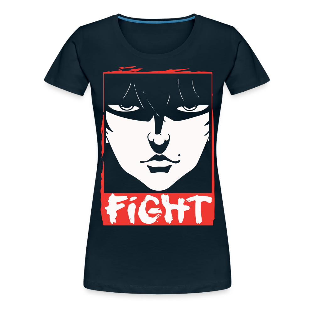 FIGHT - Women’s Premium T-Shirt - deep navy