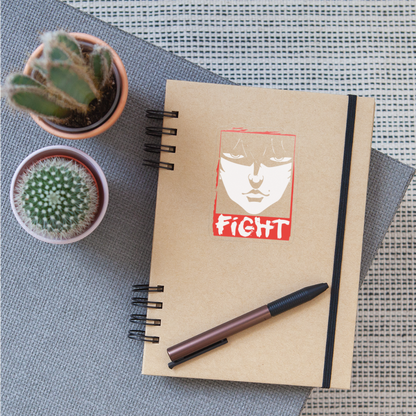 FIGHT - Sticker - transparent glossy