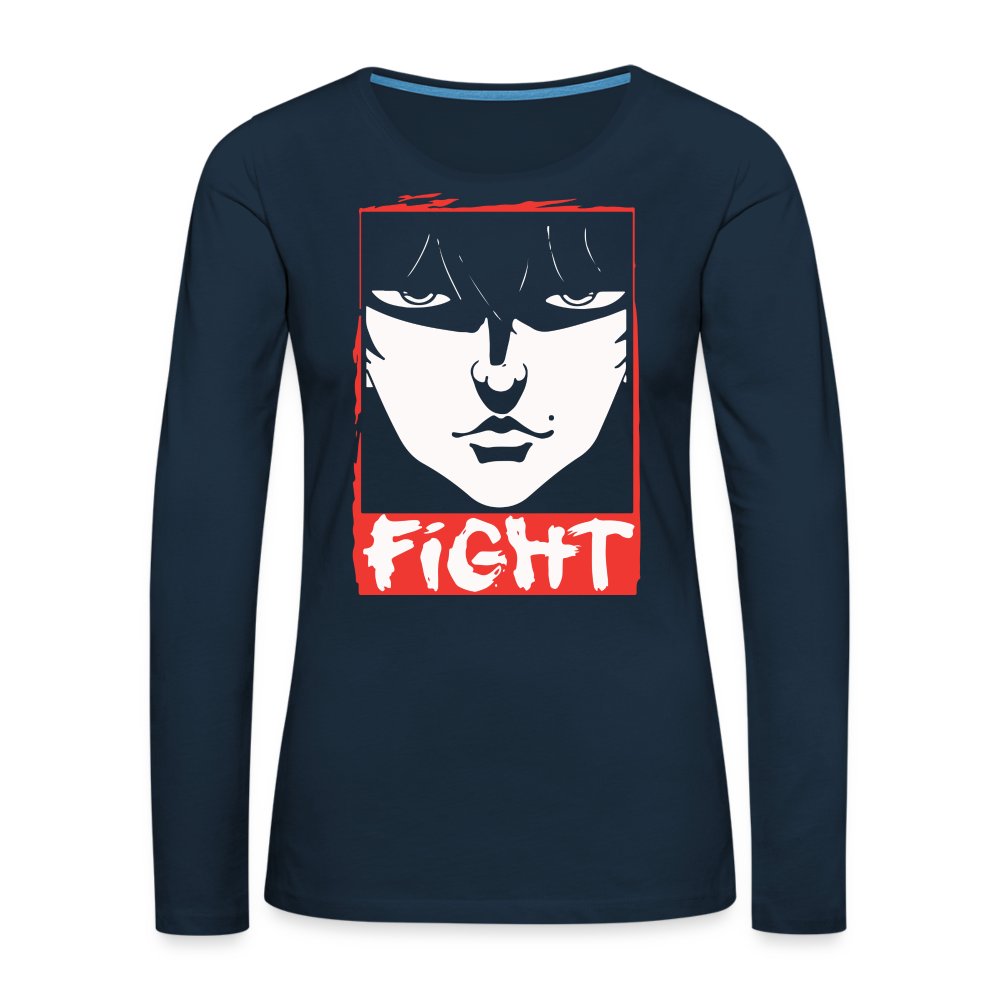 FIGHT - Women's Premium Long Sleeve T-Shirt - deep navy