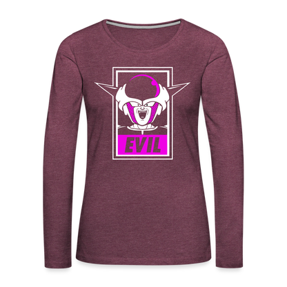 Evil! - Women's Premium Long Sleeve T-Shirt - heather burgundy