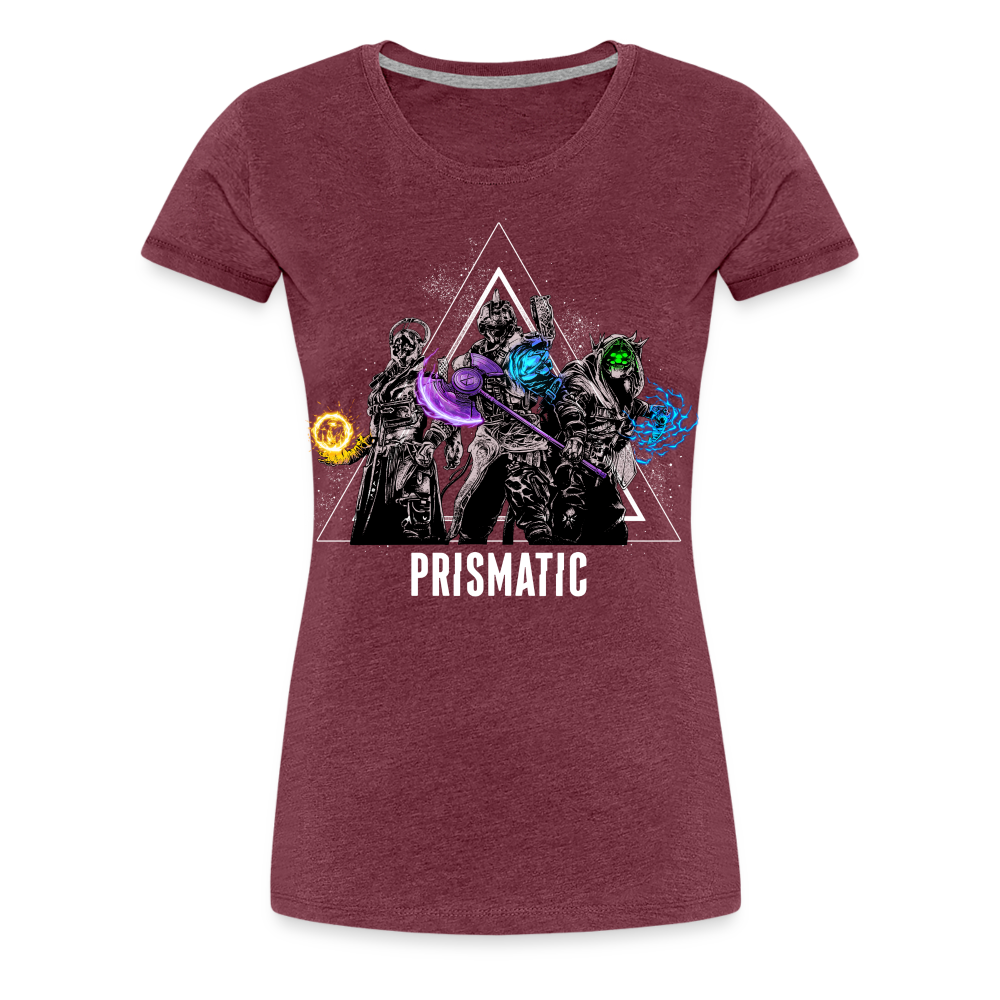 Prismatic - Women’s Premium T-Shirt - heather burgundy