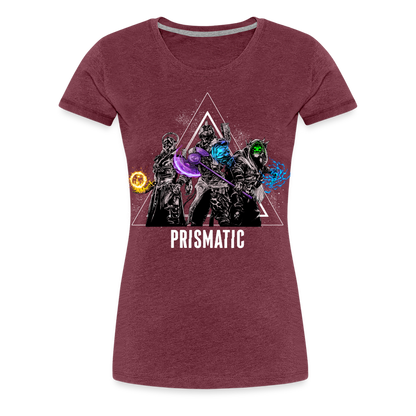 Prismatic - Women’s Premium T-Shirt - heather burgundy