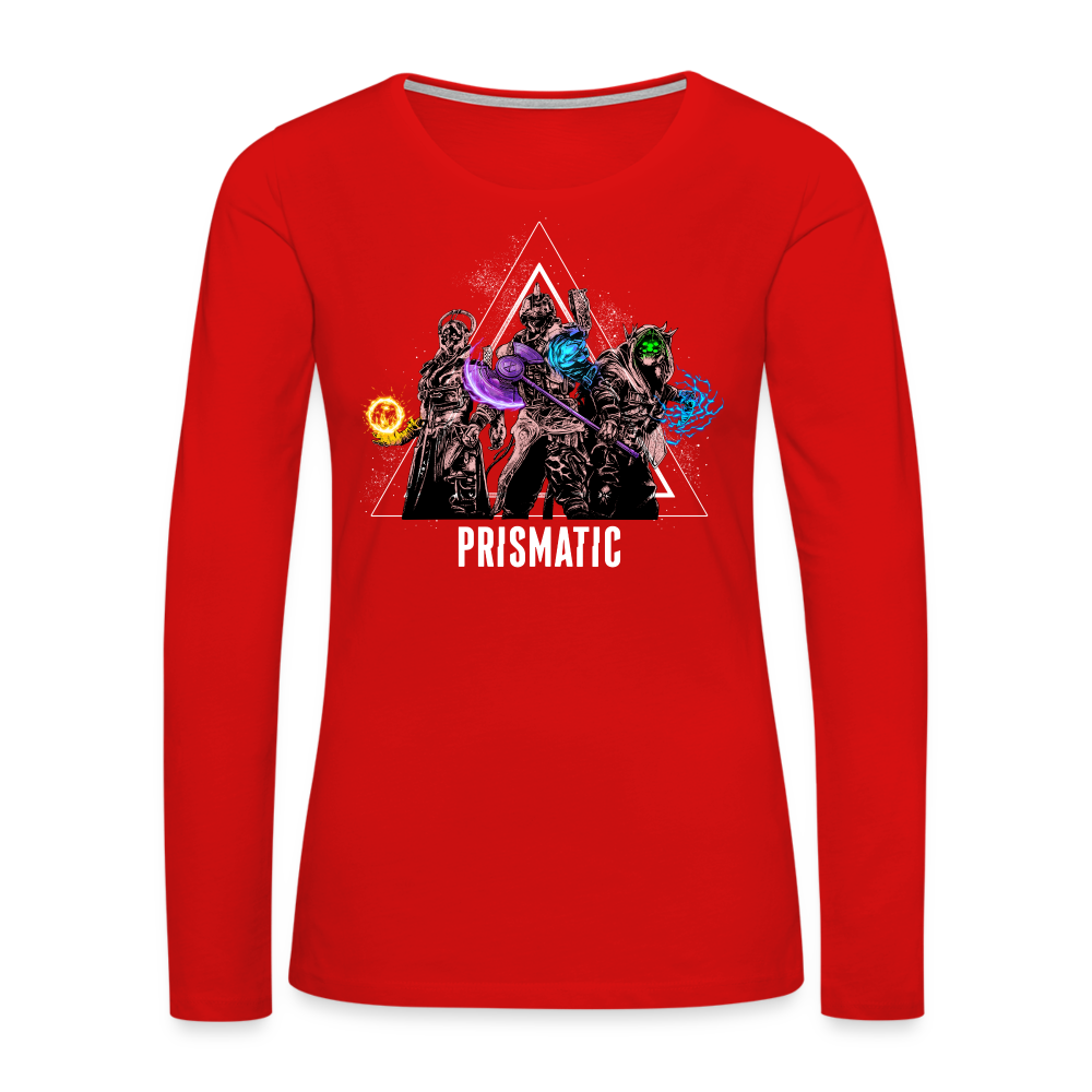 Prismatic - Women's Premium Long Sleeve T-Shirt - red