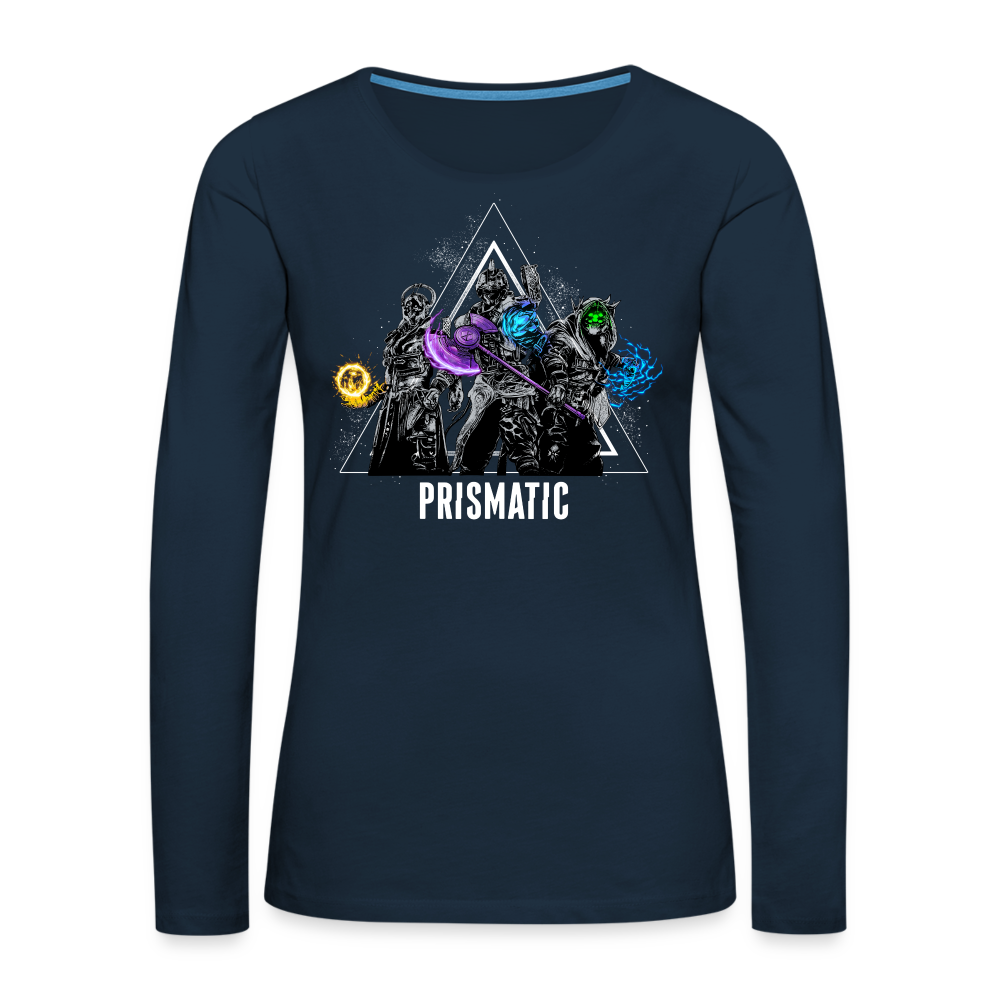 Prismatic - Women's Premium Long Sleeve T-Shirt - deep navy