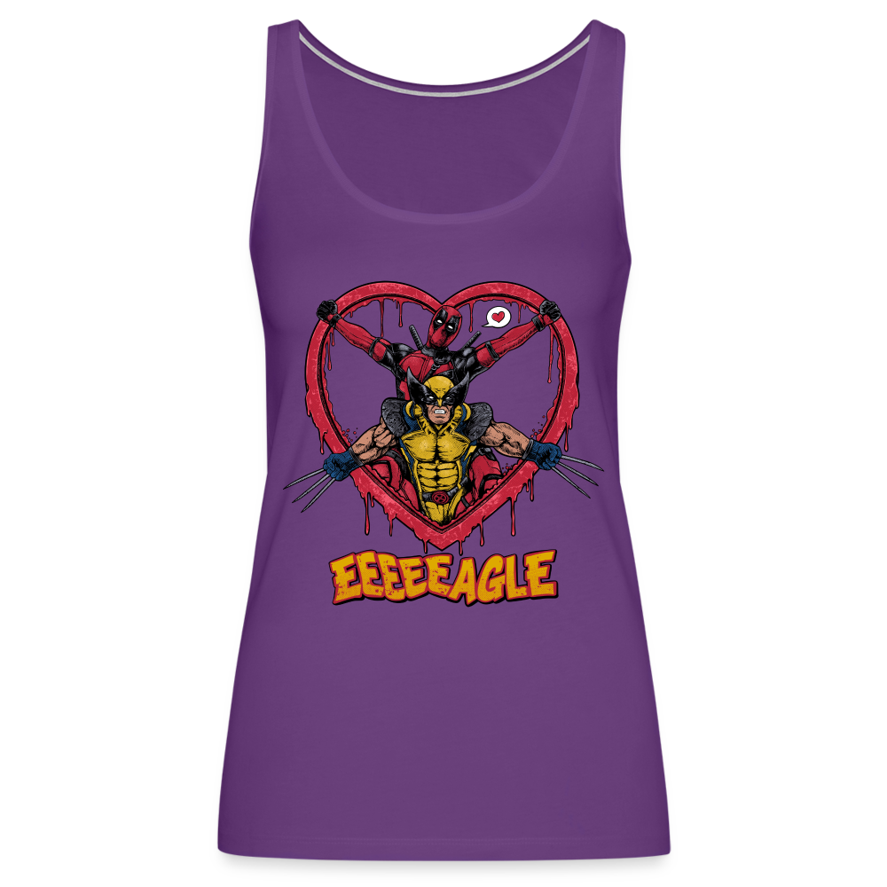 2 Guys 1 Love - Women’s Premium Tank Top - purple