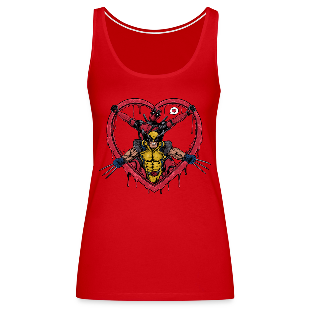 Two Guys One Love - Women’s Premium Tank Top - red