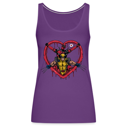 Two Guys One Love - Women’s Premium Tank Top - purple